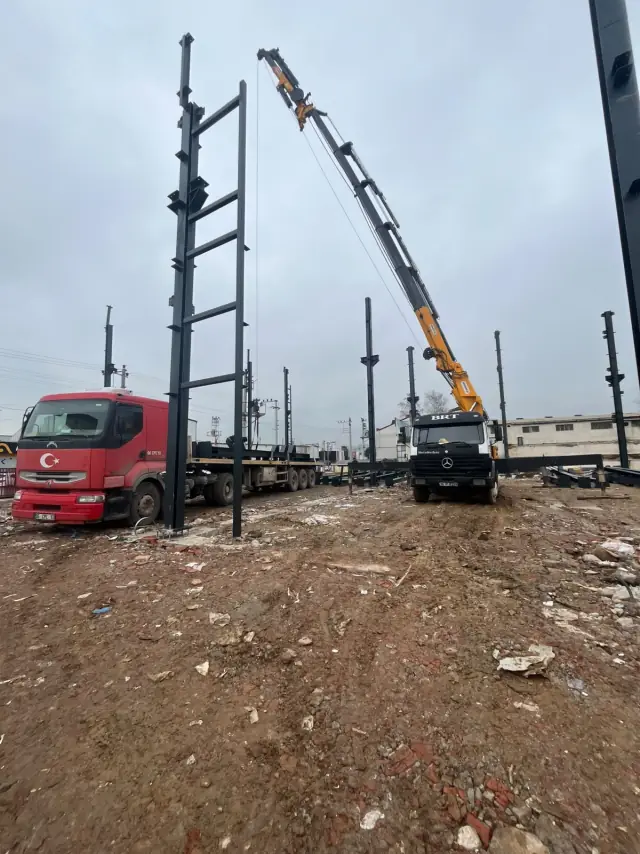 Endüstriyel çelik yapı montajı